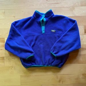 Blue vintage LL bean fleece